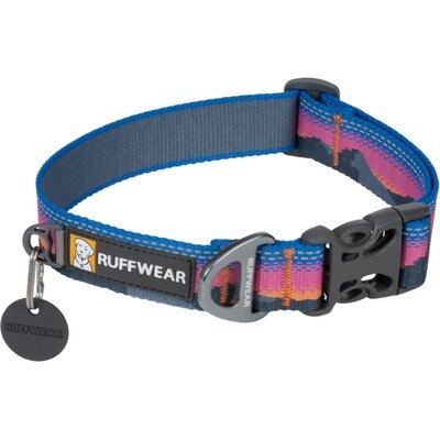 Ruffwear Ruffwear Crag Polyester Reflective Dog Collar, Alpine Dusk, 20 to 26-in neck, 1-in wide
