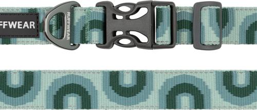 Show full view: Ruffwear Crag Polyester Reflective Dog Collar, Grassy Oxbow, 14 to 20-in neck, 1-in wide slide 3 of 5