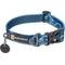 Show in main carousel: Ruffwear Crag Polyester Reflective Dog Collar, Midnight Wave, 14 to 20-in neck, 1-in wide slide 1 of 5