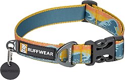 Ruffwear Crag Polyester Reflective Dog Collar, Rising Wave, 20 to 26-in neck, 1-in wide
