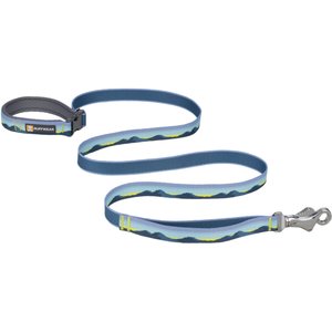 Ruffwear Crag Polyester Reflective Traffic-Handle Dog Leash, Alpine Dawn, 6-ft long, 1-in wide