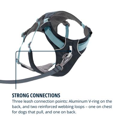 Show full view: Ruffwear Flagline Front-Clip Dog Harness, Basalt Gray, Large/X-Large: 32 to 42-in chest slide 7 of 9