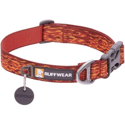 Ruffwear Ruffwear Flat Out Dog Collar, Ember Distortion, 20 to 26-in neck
