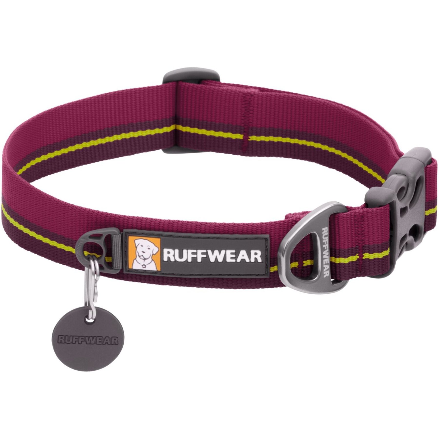 Ruffwear Flat Out Dog Collar, Wildflower Horizon, 11 to 14-in neck