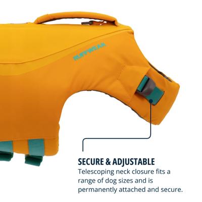 Show full view: Ruffwear Float Coat Dog Life Jacket, Wave Orange, Medium slide 6 of 8