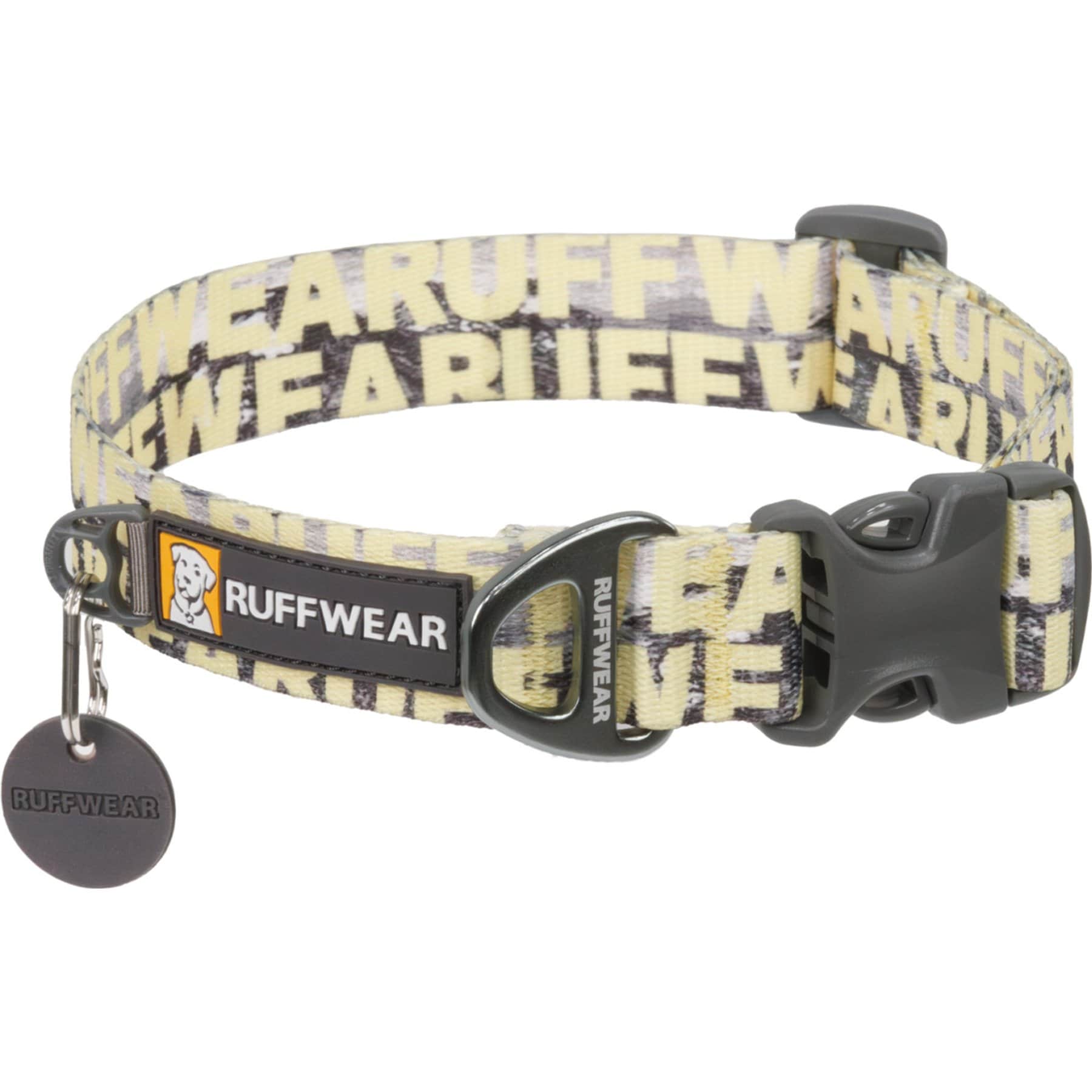 Ruffwear Front Range Dog Collar, Mountains Logo, 20 to 26-in neck, 1-in wide