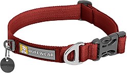 Ruffwear Front Range Dog Collar, Red Clay, 11 to 14-in neck