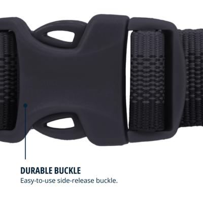 Show full view: Ruffwear Front Range Polyester Dog Collar, Basalt Gray, 11 to 14-in neck, 0.75-in wide slide 6 of 8