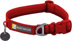 Ruffwear Front Range Polyester Dog Collar, Red Canyon, 14 to 20-in neck, 1-in wide