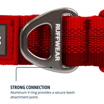 Show full view: Ruffwear Front Range Polyester Dog Collar, Red Canyon, 14 to 20-in neck, 1-in wide slide 5 of 8