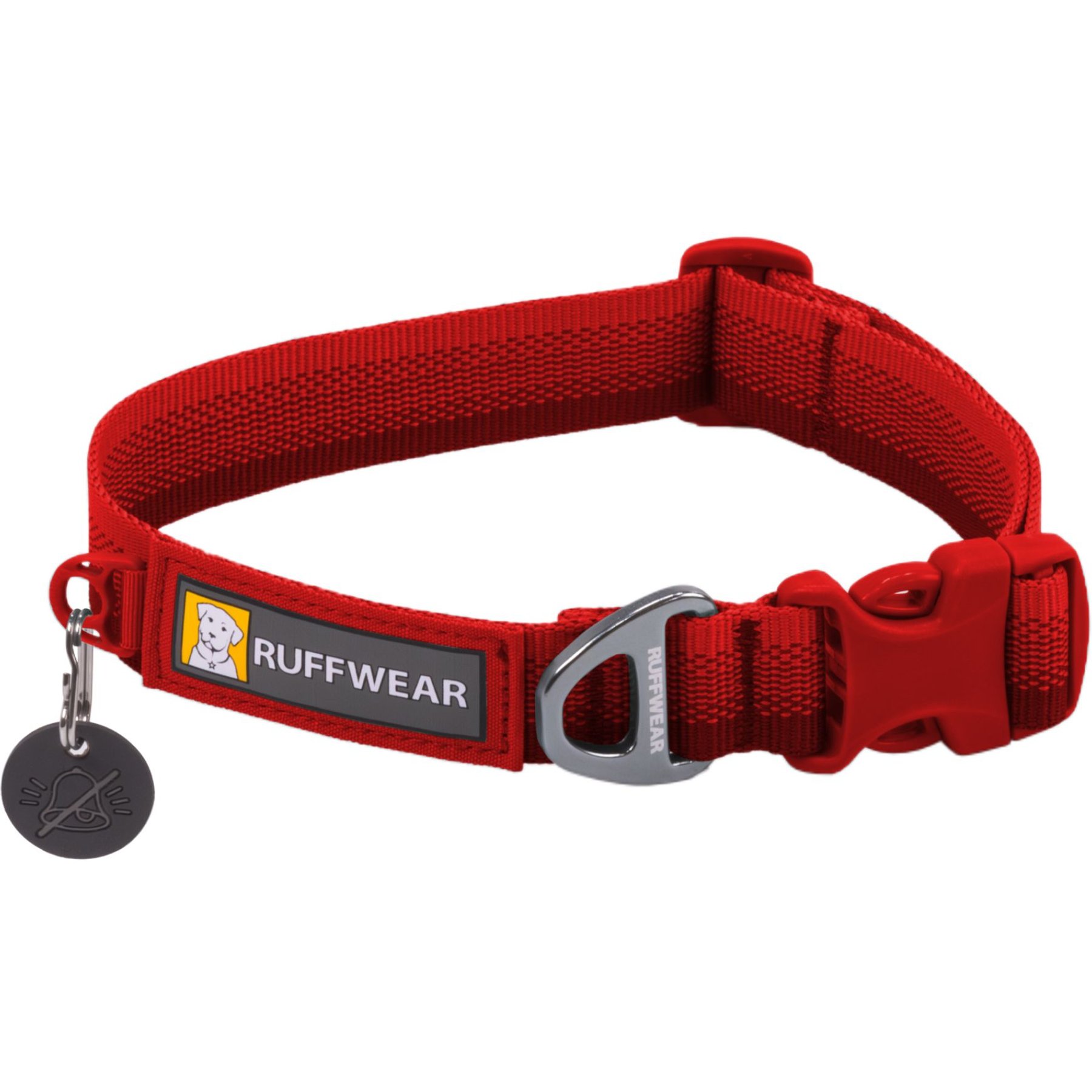Ruffwear Front Range Polyester Dog Collar, Red Canyon, 20 to 26-in neck, 1-in wide