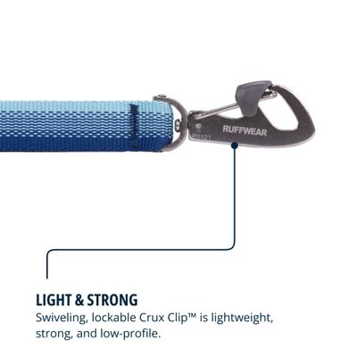 Show full view: Ruffwear Front Range Polyester Dog Leash, Coastal Fade, 5-ft long, 3/4-in wide slide 4 of 7