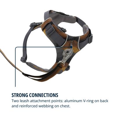 Show full view: Ruffwear Front Range Reflective Front-Clip Dog Harness, Moonlight Mountains, XX-Small: 13 to 17-in chest slide 7 of 10