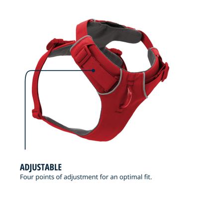 Show full view: Ruffwear Front Range Reflective Front-Clip Dog Harness, Red Canyon, Medium: 27 to 32-in chest slide 6 of 10