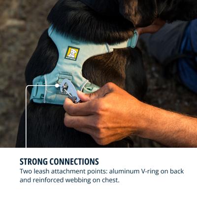 Show full view: Ruffwear Front Range Reflective Front-Clip Dog Harness, River Rock Green, XX-Small: 13 to 17-in chest slide 7 of 9