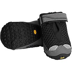 Ruffwear Grip Trex Dog Boots, Obsidian Black, 1.50-in, Set of 2