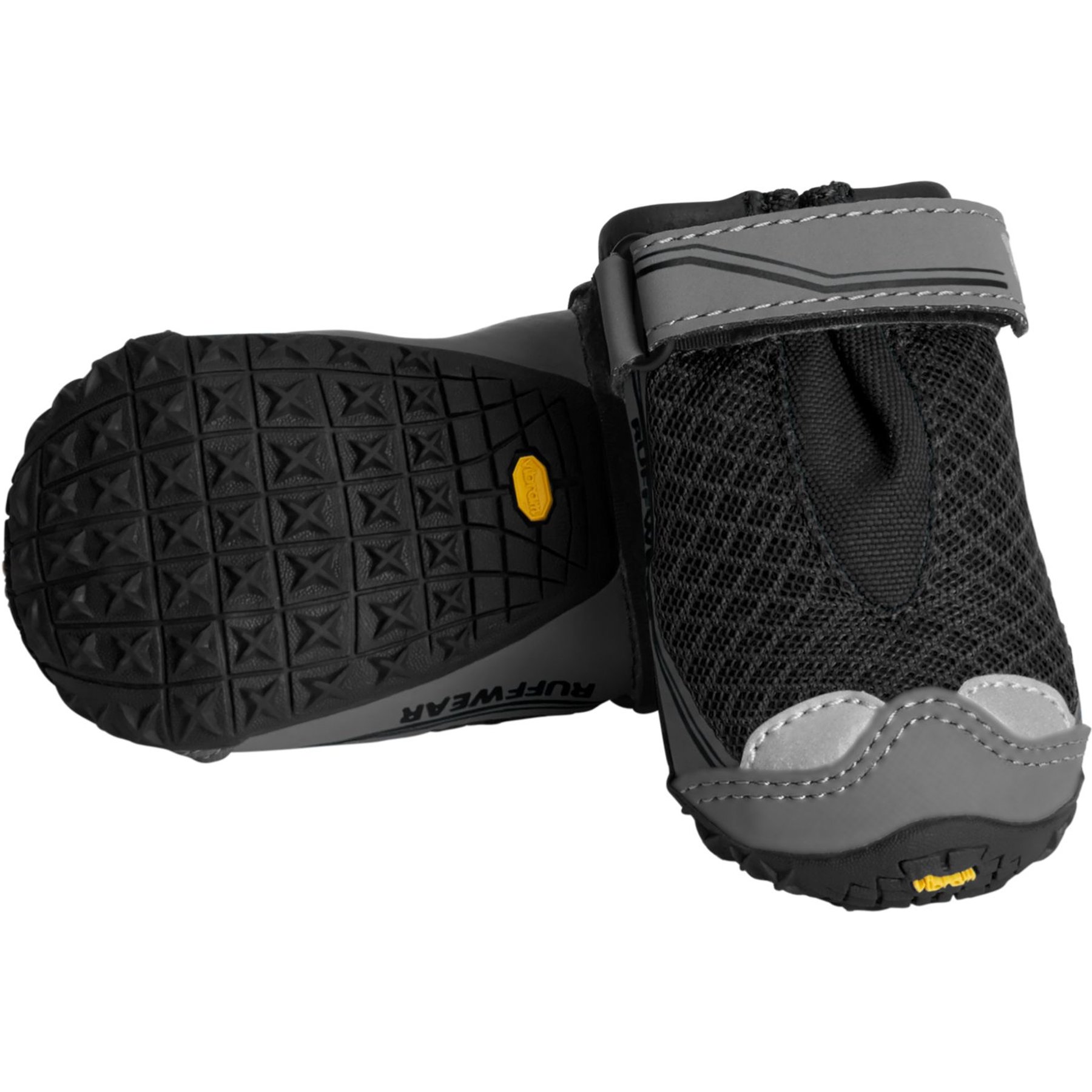 Ruffwear Grip Trex Dog Boots, Obsidian Black, 2.50-in, Set of 2