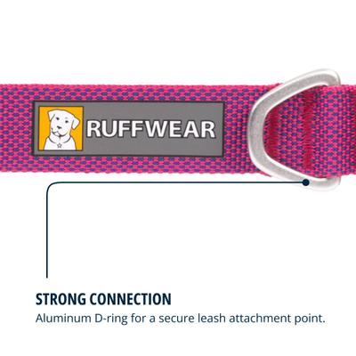 Show full view: Ruffwear Hi & Light Polyester Dog Collar, Alpenglow Pink, 11 to 14-in neck, 0.8-in wide slide 5 of 8