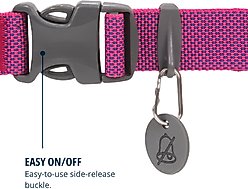Ruffwear Hi & Light Polyester Dog Collar, Alpenglow Pink, 14 to 20-in neck, 1-in wide slide 2 of 5