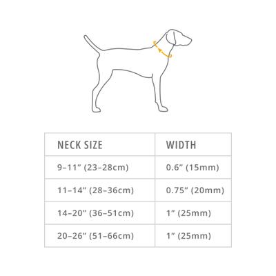 Show full view: Ruffwear Hi & Light Polyester Dog Collar, Alpenglow Pink, 20 to 26-in neck, 1-in wide slide 2 of 8