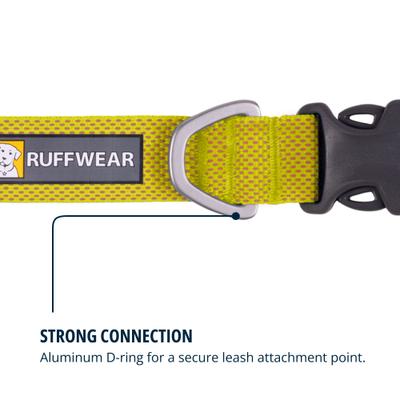 Show full view: Ruffwear Hi & Light Polyester Dog Collar, Lichen Green, 11 to 14-in neck, 0.8-in wide slide 6 of 8