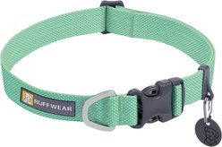 Ruffwear Hi & Light Polyester Dog Collar, Sage Green, 14 to 20-in neck, 1-in wide