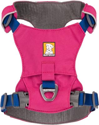 Show full view: Ruffwear Hi & Light Reflective Front-Clip Dog Harness, Alpenglow Pink, X-Small: 17 to 22-in chest slide 3 of 9