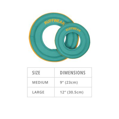 Show full view: Ruffwear Hydro Plane Dog Toy, Aurora Teal, Large slide 2 of 4