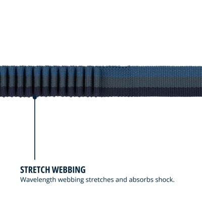 Show full view: Ruffwear Roamer Polyester Running Traffic-Handle Dog Leash, Orion Blue, 12-ft long, 1-in wide slide 5 of 8