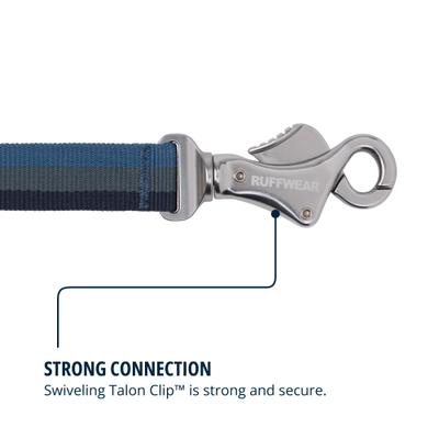 Show full view: Ruffwear Roamer Polyester Running Traffic-Handle Dog Leash, Orion Blue, 7-ft long, 1-in wide slide 6 of 8