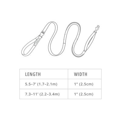 Show full view: Ruffwear Roamer Polyester Running Traffic-Handle Dog Leash, Orion Blue, 7-ft long, 1-in wide slide 2 of 8