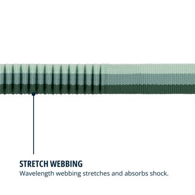 Show full view: Ruffwear Roamer Polyester Running Traffic-Handle Dog Leash, River Rock Green, 12-ft long, 1-in wide slide 5 of 8