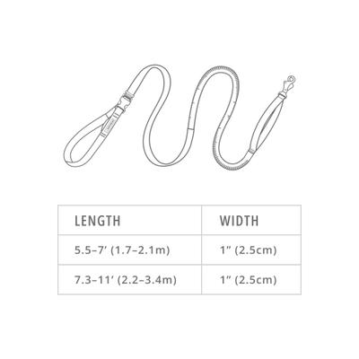 Show full view: Ruffwear Roamer Polyester Running Traffic-Handle Dog Leash, Yellow Snow, 12-ft long, 1-in wide slide 2 of 8