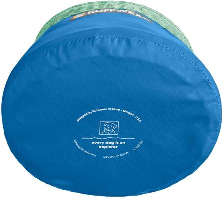 Show full view: Ruffwear Trail Runner Nylon Dog Bowl, Blue Pool, 4.2-cup slide 3 of 9