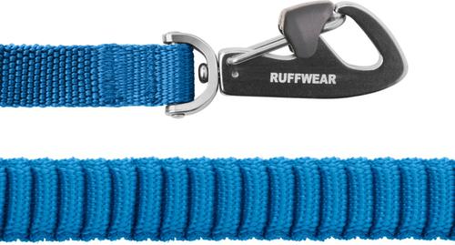 Show full view: Ruffwear Trail Runner Polypropylene Running Dog Leash, Blue Pool, Large: 5.5-ft long, 1-in wide slide 2 of 3