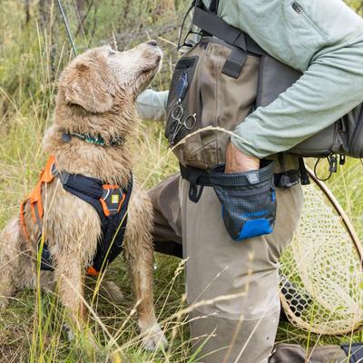 Show full view: Ruffwear Treat Trader Dog Treat Pouch, Blue Pool slide 3 of 4