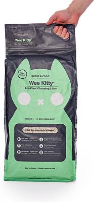 Show full view: Rufus & Coco Wee Kitty Eco Plant Unscented Clumping Tofu Cat Litter, 20-lb bag slide 4 of 11