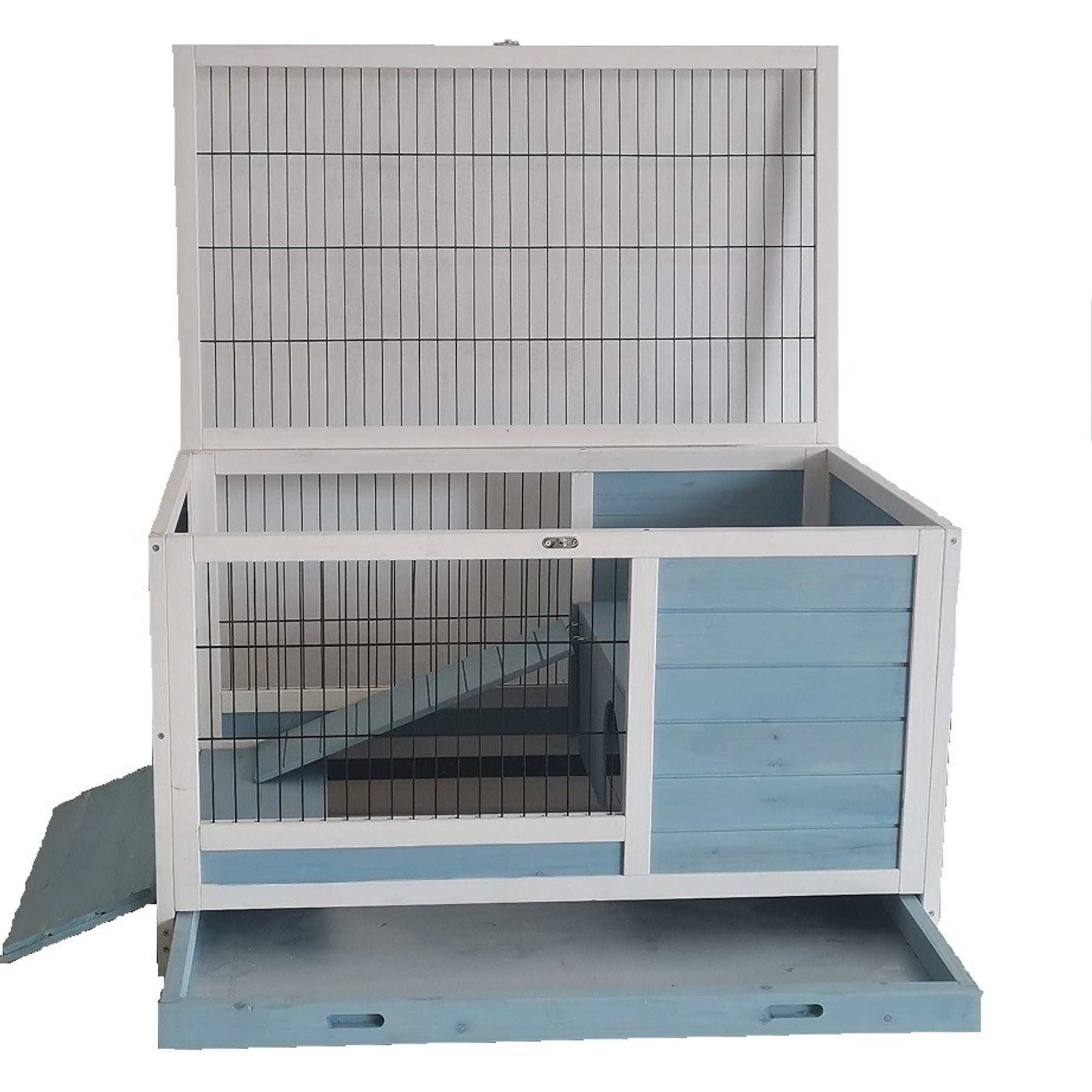 Rugged Ranch Bunny Shack Small Pet Hutch, White