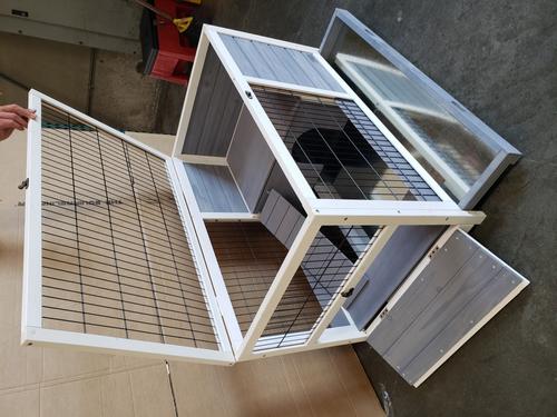 Show full view: Rugged Ranch Bunny Shack Small Pet Habitat, White slide 2 of 3