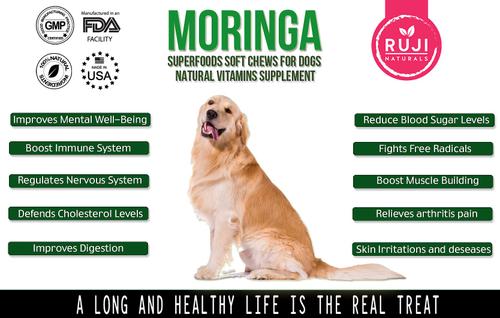 Show full view: Ruji Naturals 6x1 Multivitamin Superfood Dog Supplement, 90 count slide 5 of 7