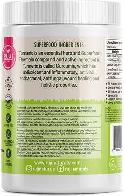 Show full view: Ruji Naturals Hip + Joint Superfood Dog Supplement, 120 count slide 3 of 7
