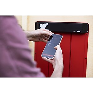 Run Chicken Automatic Turkey Coop Door with Timer, Giant Red
