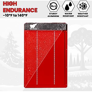 Run Chicken Automatic Turkey Coop Door with Timer, Giant Red