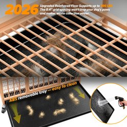 Rupzen Indoor Escape-Proof Double-Door Metal Dog Crate, Orange, 48 Inch slide 2 of 7