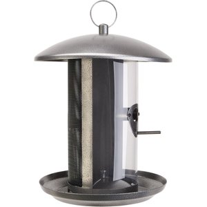 Rustic Farmhouse Galvanized Combo Dual Mixed Seed Wild Bird Feeders