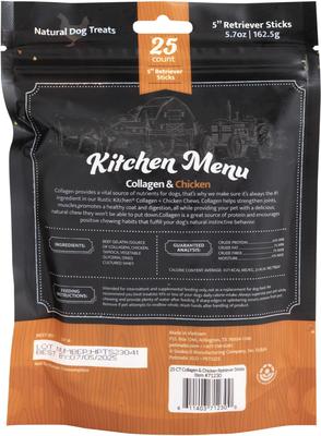 Show full view: Rustic Kitchen Collagen Retriever Sticks Chicken Flavored Dog Treat, 25 count slide 3 of 7