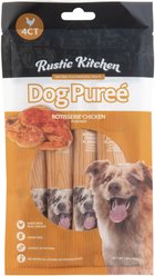 Rustic Kitchen Purees Rotisserie Chicken Flavor Lickable Dog Treats, 4 count