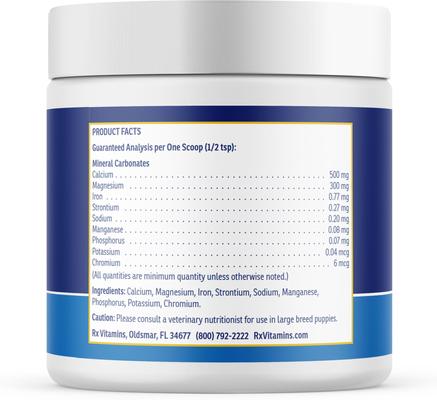 Show full view: Rx Vitamins Canine Minerals Powder Supplement for Dogs, 454-g jar slide 3 of 9