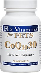 Rx Vitamins CoQ10 30 Softgels Heart Supplement for Cats & Dogs, 30 count