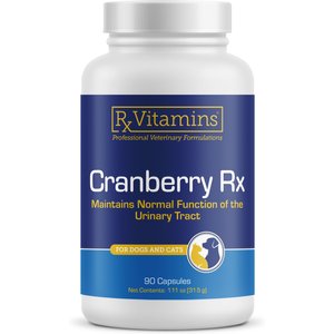 Rx Vitamins Cranberry Rx Capsules Urinary Supplement for Cats & Dogs, 90 count